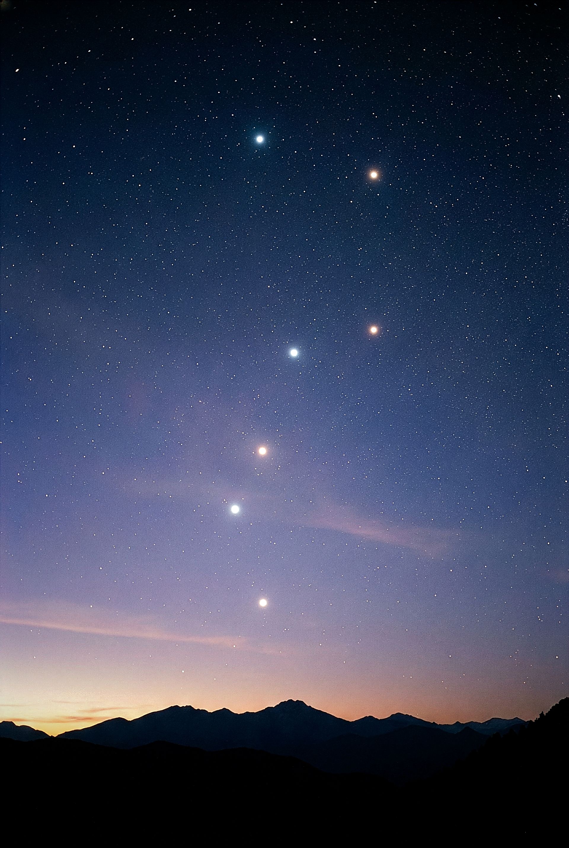 The Big Dipper over Cowles Mountain, San Diego, the stars that guide Daoist internal alchemy