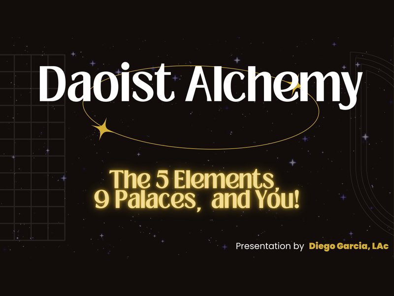 Opening slide: The Five Elements, the Nine Palaces, and You — Divine Bubble talk