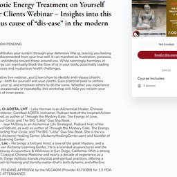 Release Chaotic Energy continuing-education webinar